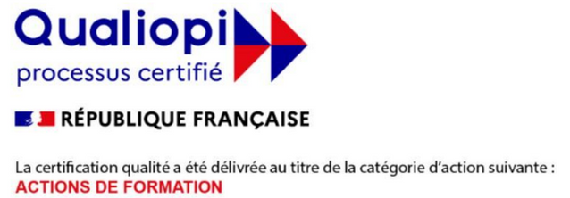 Qualiopi, processus certifié – Actions de formation (voir le certificat)